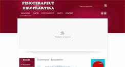 Desktop Screenshot of fizioterapeut-hiropraktika.com