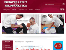 Tablet Screenshot of fizioterapeut-hiropraktika.com